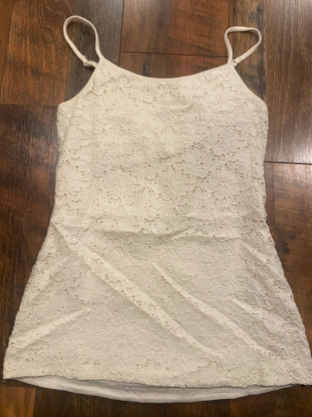 Express Lace Cami Tank Top in Cream - Women's size small